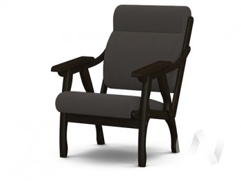 Кресло Вега-10 (венге лак/ULTRA GRAFIT) в Ленинском - leninskoe.mebel54.com | фото