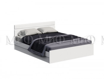 Кровать Нэнси New 1,6м (Белый/белый глянец) в Ленинском - leninskoe.mebel54.com | фото