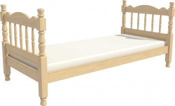 Кровать одинарная Аленка из массива сосны 800*1890 Сосна в Ленинском - leninskoe.mebel54.com | фото